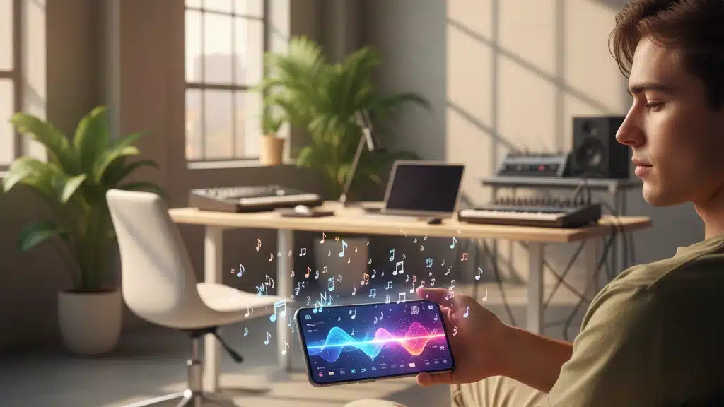 Create your music right now right from your phone with AI