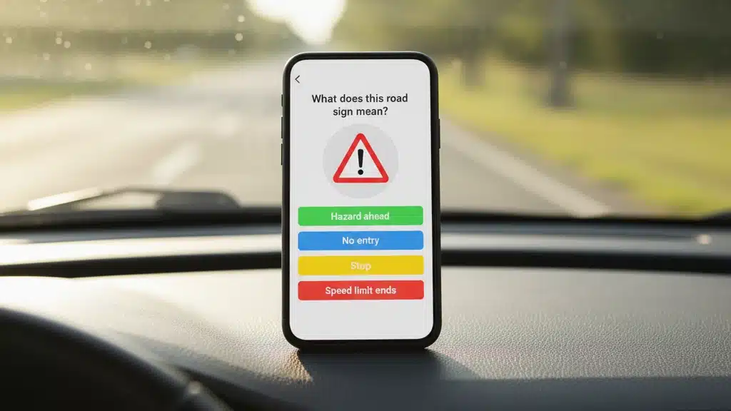 Learn to drive right now using your mobile phone